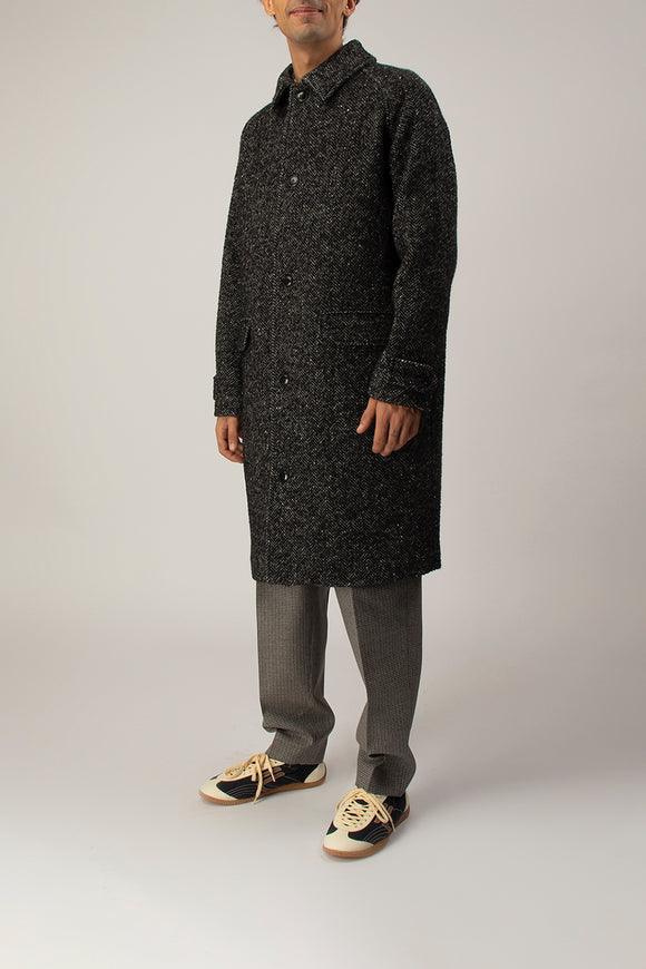  Cappotto Alpaca Spina Sebago Uomo Grigio - 2