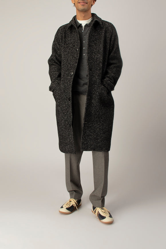  Cappotto Alpaca Spina Sebago Uomo Grigio - 5