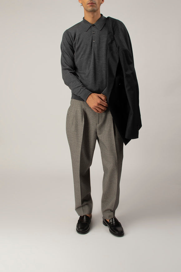  Polo Dorset John Smedley Uomo Grigio - 3