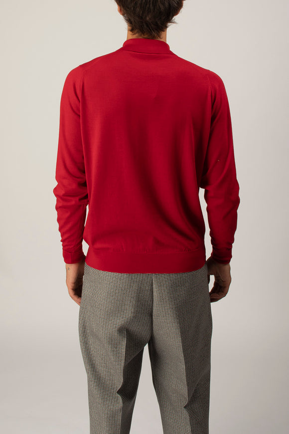 Polo Dorset John Smedley Uomo Rosso - 5