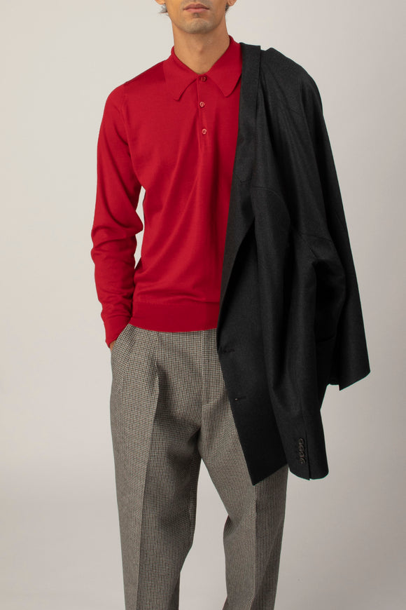  Polo Dorset John Smedley Uomo Rosso - 1
