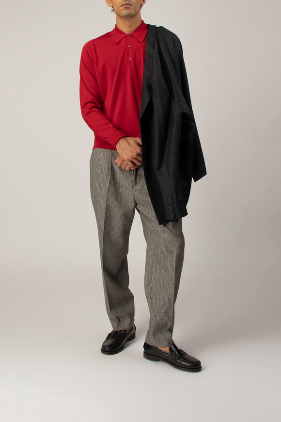  Polo Dorset John Smedley Uomo Rosso - 3