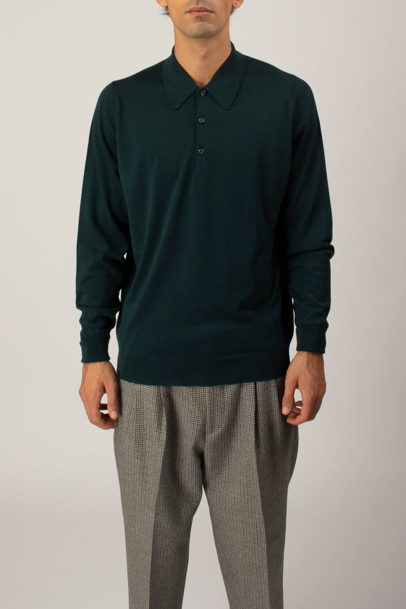  Polo Dorset John Smedley Uomo Verde - 2