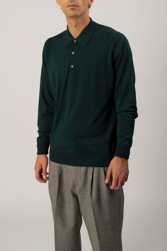  Polo Dorset John Smedley Uomo Verde - 4