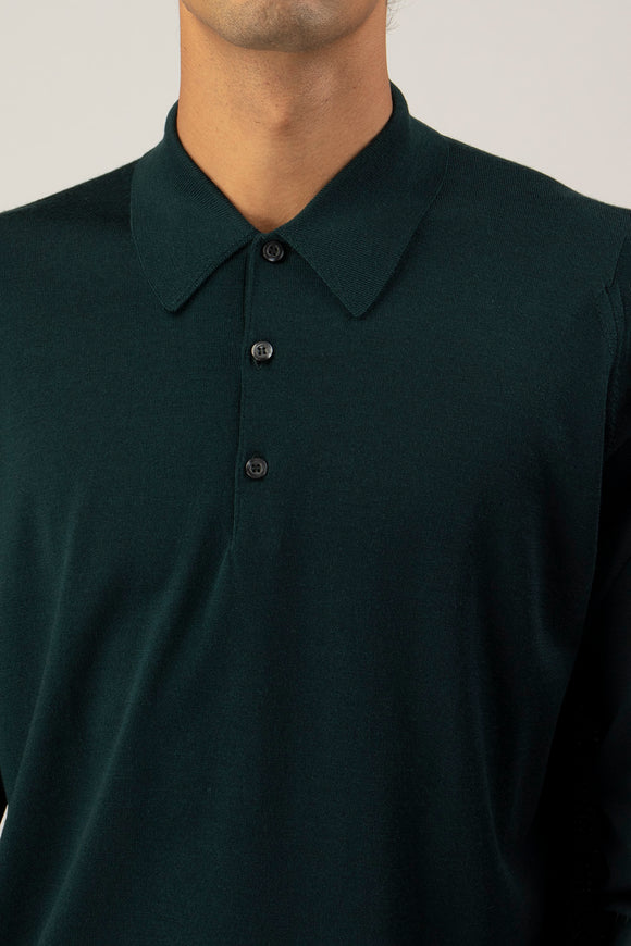  Polo Dorset John Smedley Uomo Verde - 6