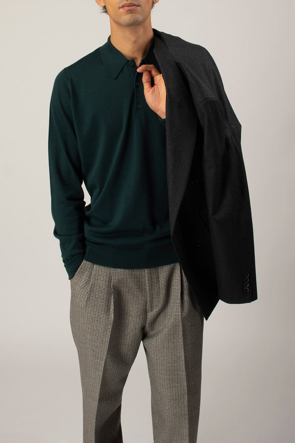  Polo Dorset John Smedley Uomo Verde - 1