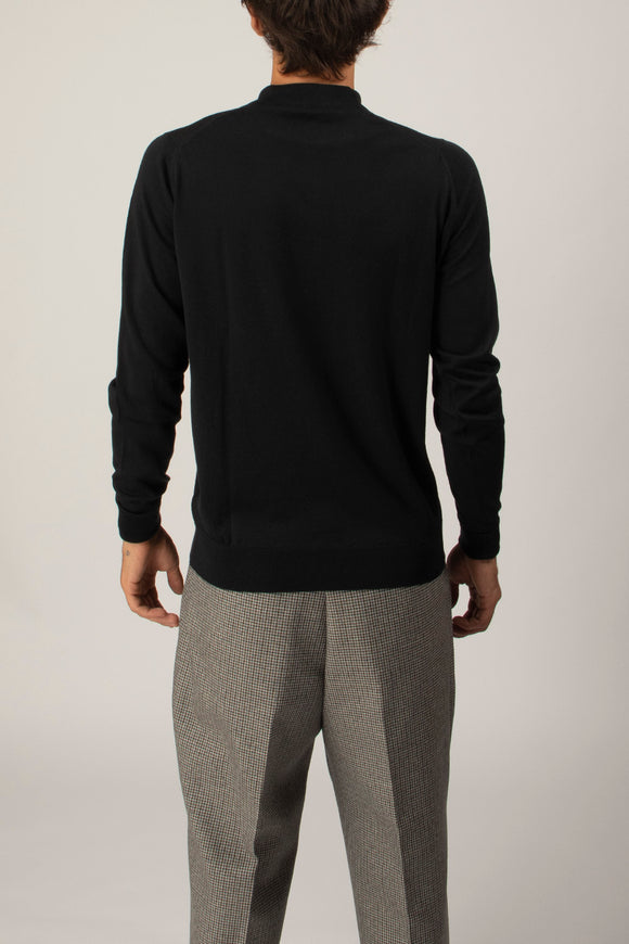  Polo Dorset John Smedley Uomo Nero - 5