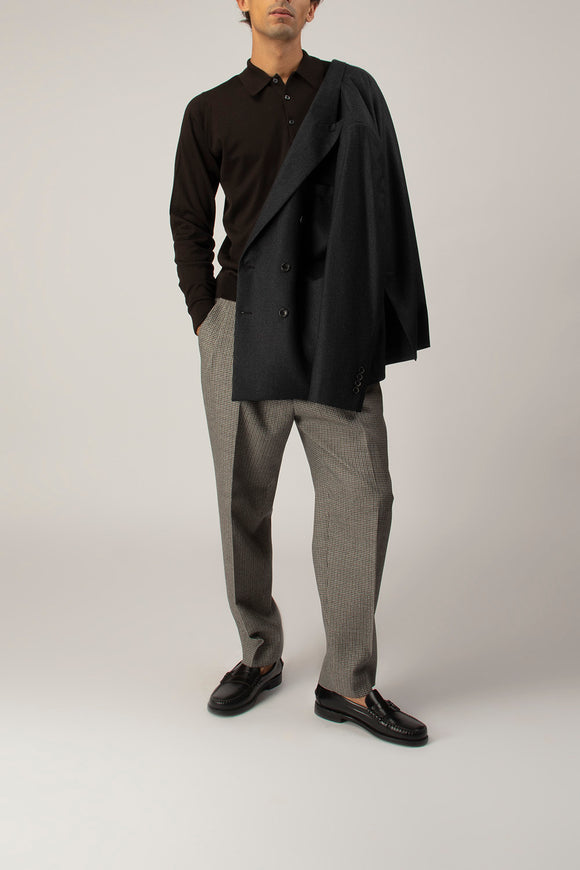  Polo Dorset John Smedley Uomo Grigio - 3