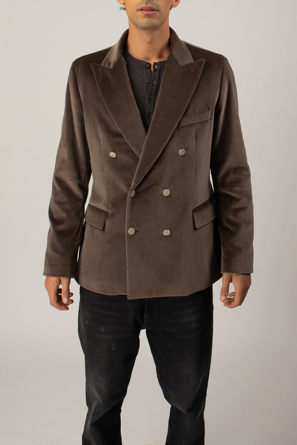  Giacca Velluto Liscio Reveres 1949 Uomo Beige - 2