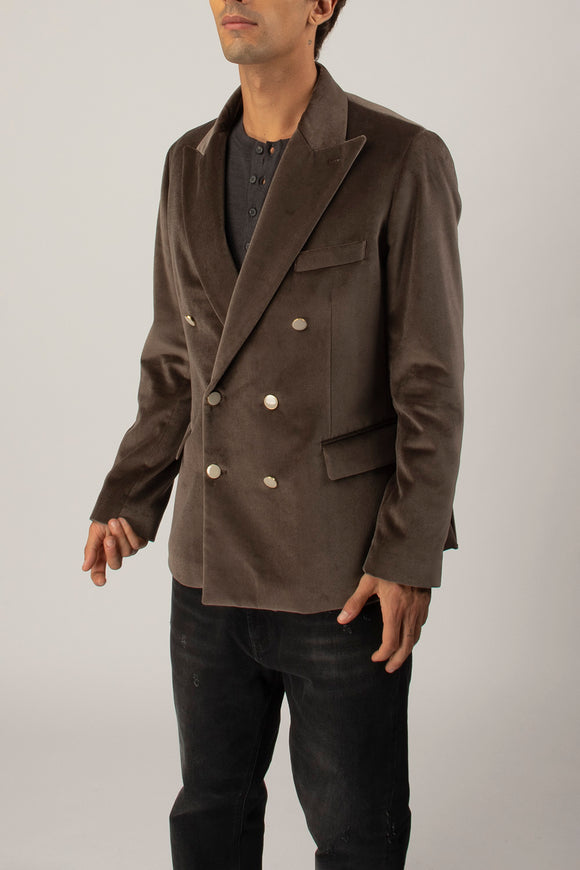  Giacca Velluto Liscio Reveres 1949 Uomo Beige - 4