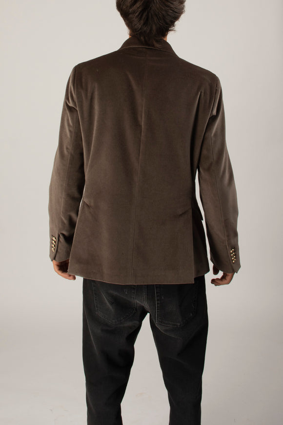  Giacca Velluto Liscio Reveres 1949 Uomo Beige - 5