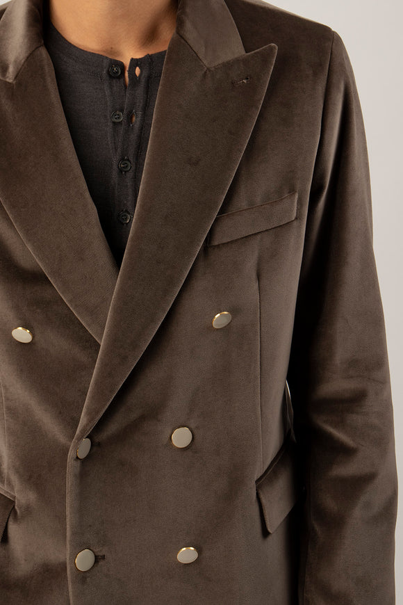  Giacca Velluto Liscio Reveres 1949 Uomo Beige - 6