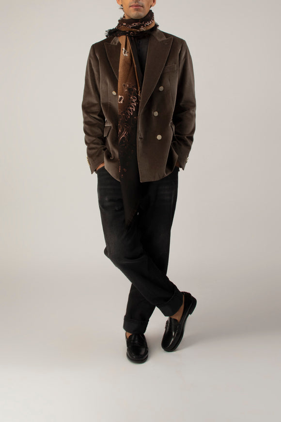  Giacca Velluto Liscio Reveres 1949 Uomo Beige - 3