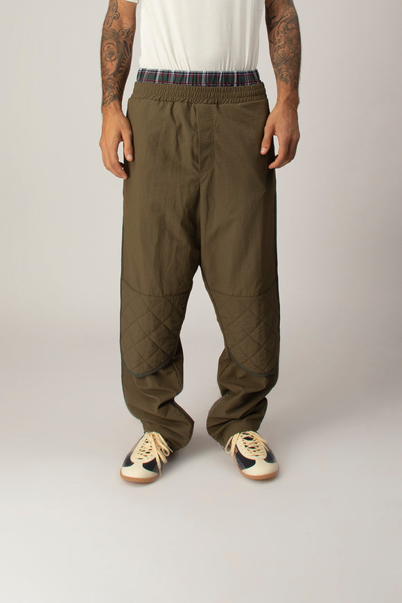  Pantalone Paracadute Doppiato N°21 Uomo Verde - 2