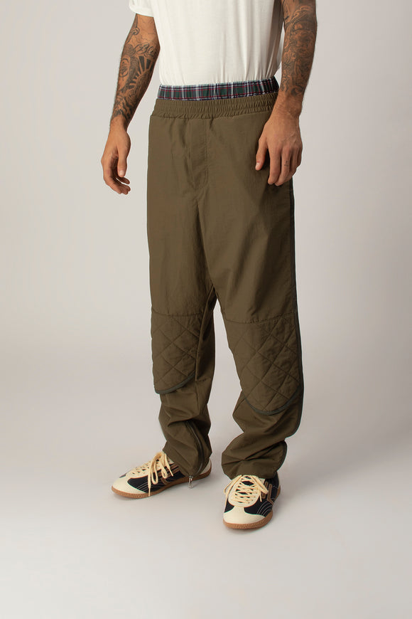  Pantalone Paracadute Doppiato N°21 Uomo Verde - 4