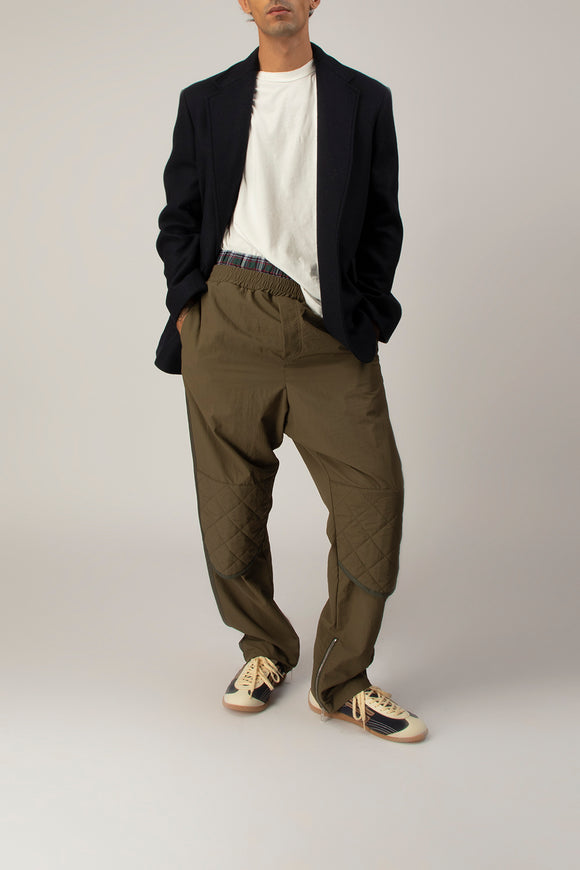  Pantalone Paracadute Doppiato N°21 Uomo Verde - 3