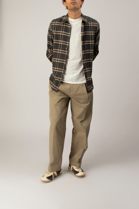  Camicia Check In Flanella Officina 36 Uomo Grigio - 3