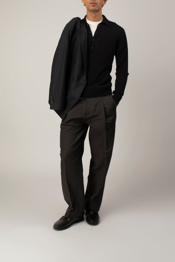  Polo Costine Ciano Uomo Nero - 3