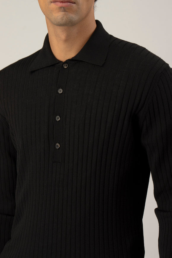  Polo Costine Ciano Uomo Nero - 6