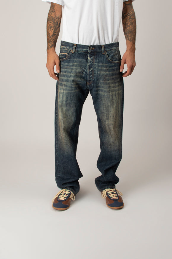  Jeans Yui Tela Giapponese Dondup Uomo Blu - 2