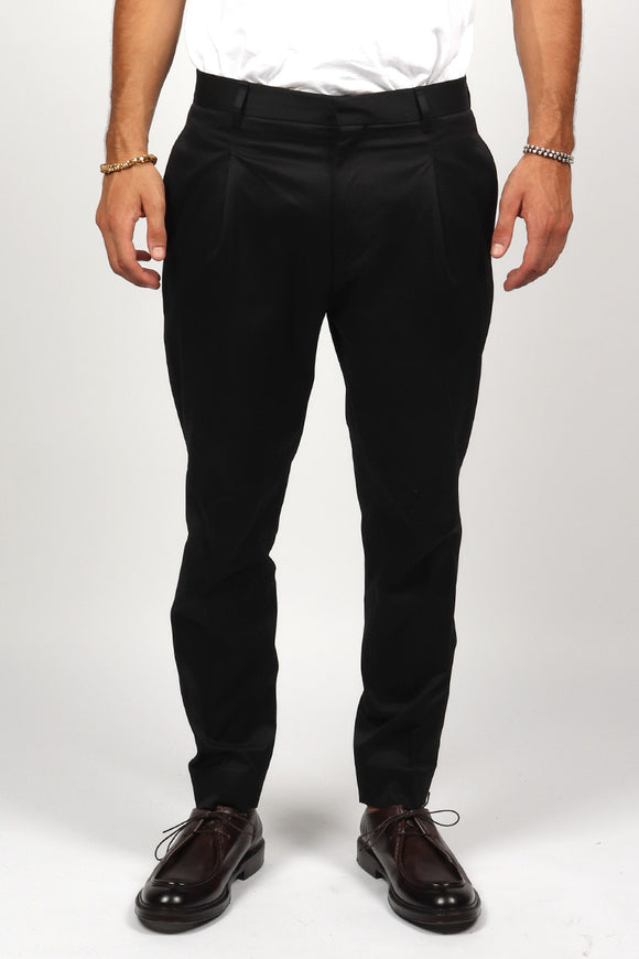  Pantalone Andy In Gabardina Be Able Uomo Nero - 2