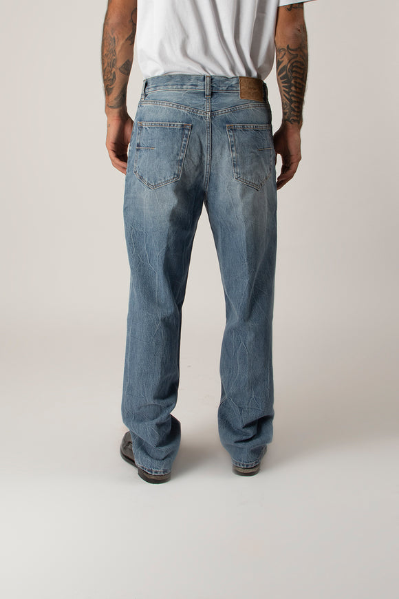  Jeans Beck In Denim Grifoni Uomo Blu - 5
