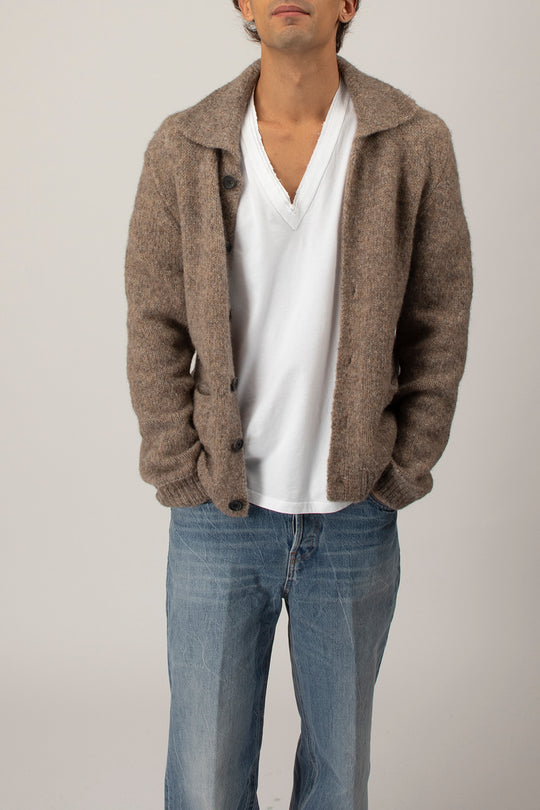 Cardigan in Alpaca Polo