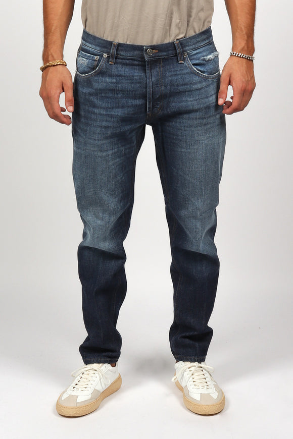  Jeans Brighton Denim Stone Dondup Uomo Blu - 2