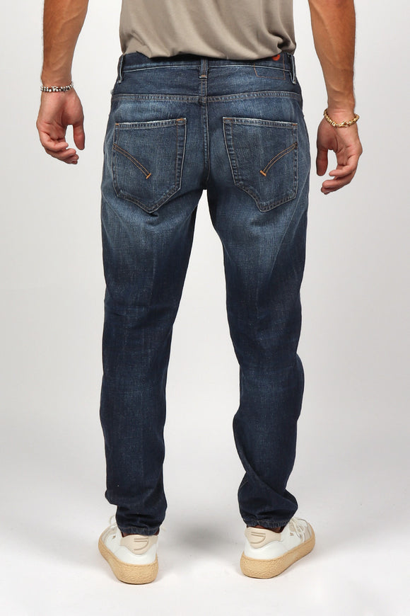  Jeans Brighton Denim Stone Dondup Uomo Blu - 5