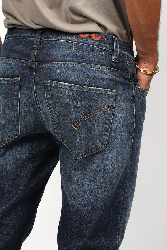  Jeans Brighton Denim Stone Dondup Uomo Blu - 6