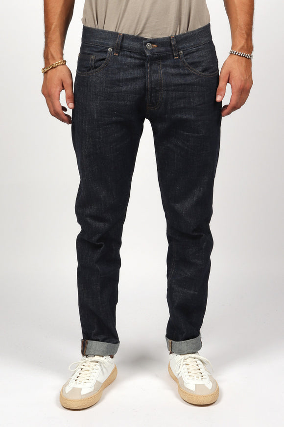  Jeans Icon Crudo Dondup Uomo Blu - 2