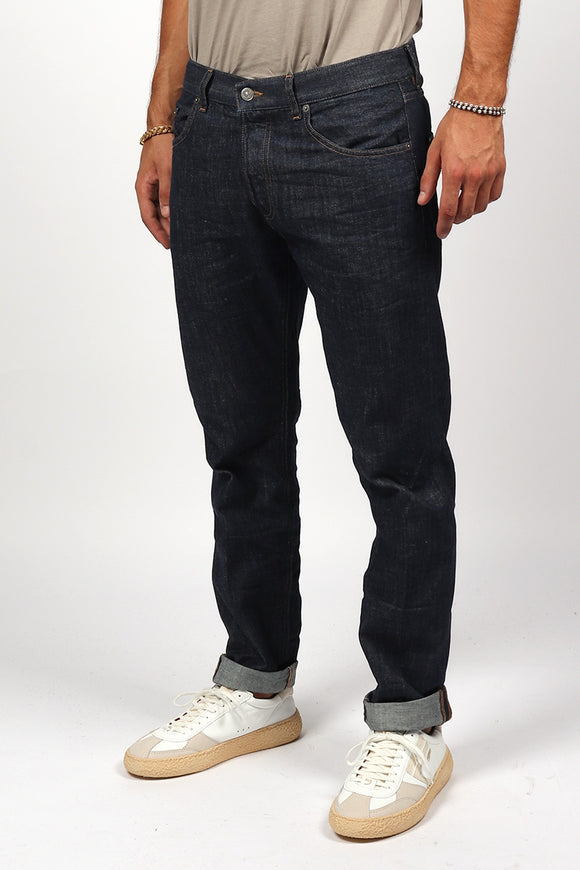  Jeans Icon Crudo Dondup Uomo Blu - 4