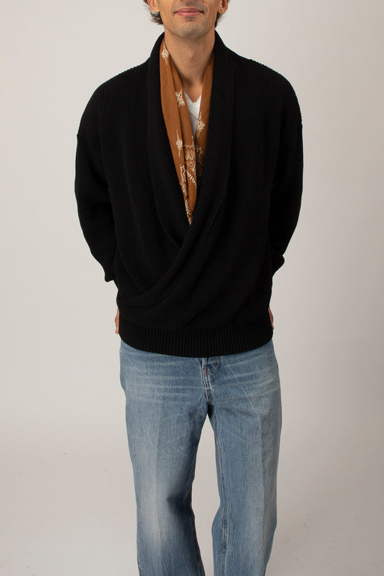 Maglia Scialle English Rib