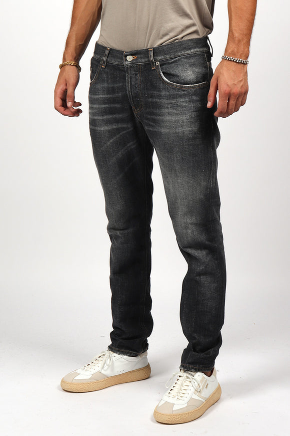  Jeans Mius Baffi Blk Dondup Uomo Grigio - 4