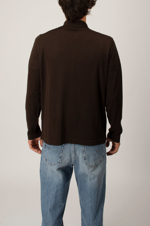 Cardigan Camicia Ciano Uomo Marrone - 5