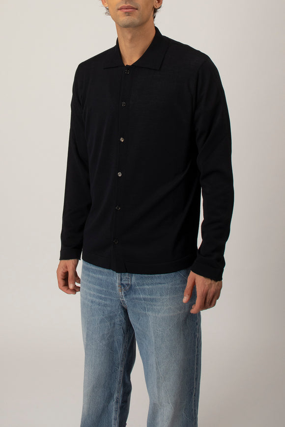  Cardigan Camicia Ciano Uomo Blu - 4