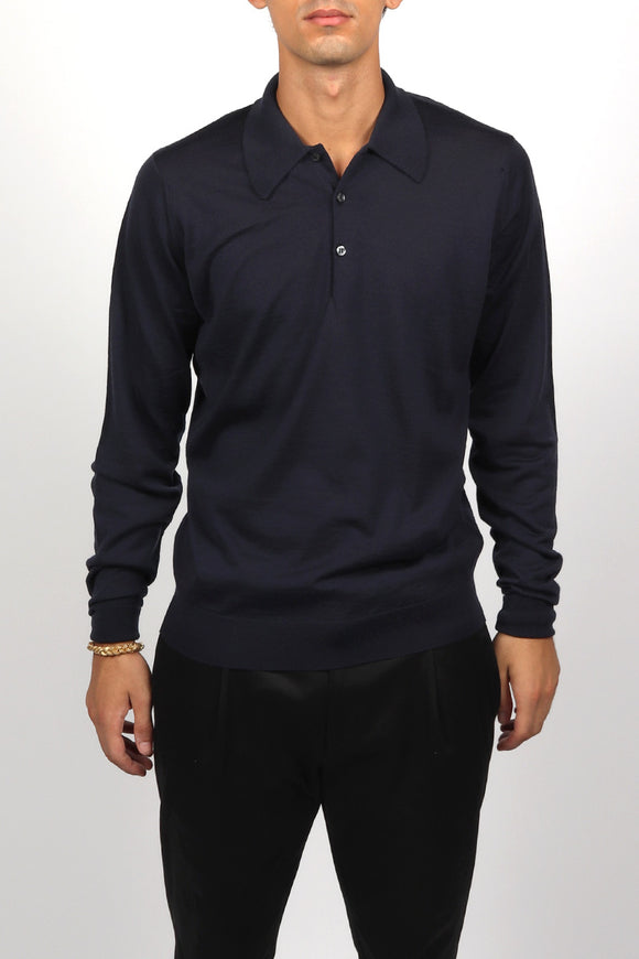  Polo Dorset John Smedley Uomo Blu - 2