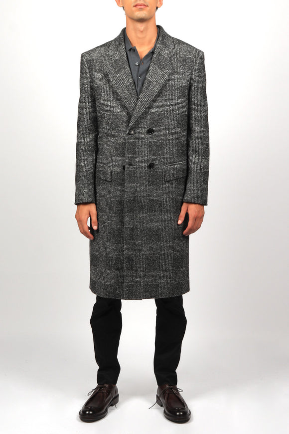  Cappotto Clochard Principe Di Galles Reveres 1949 Uomo Grigio - 2