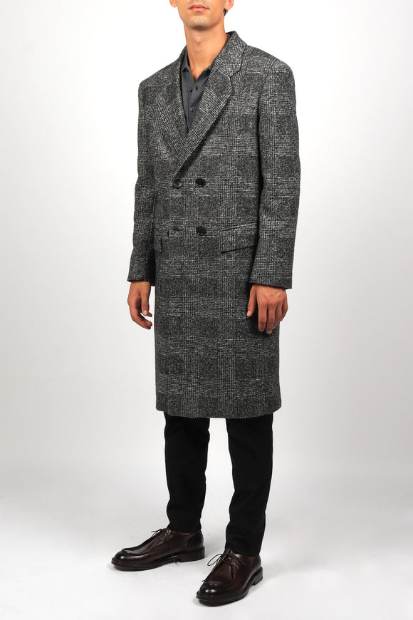  Cappotto Clochard Principe Di Galles Reveres 1949 Uomo Grigio - 3