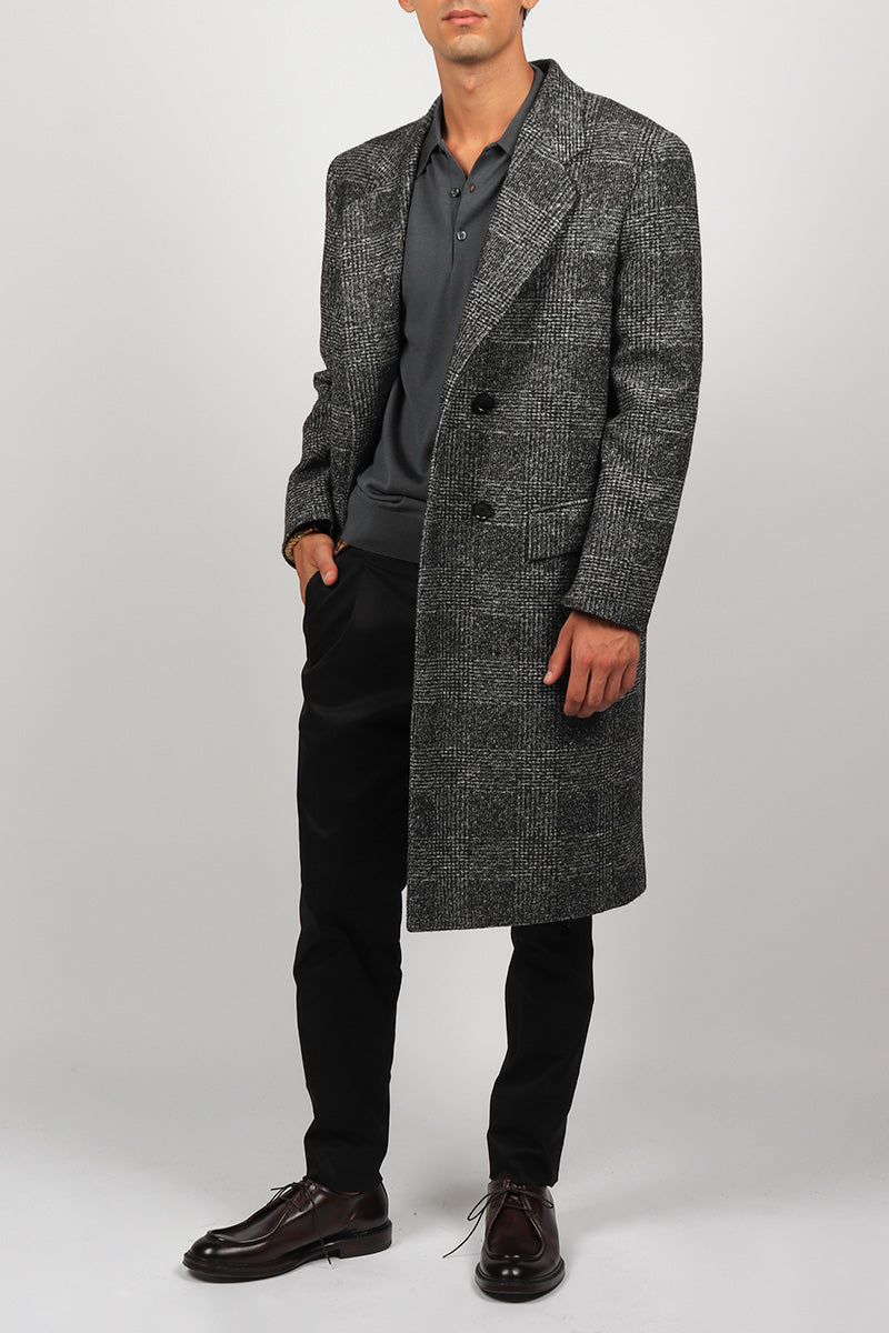 Reveres 1949 Cappotto Clochard Principe Di Galles Grigio Uomo » EFFERO