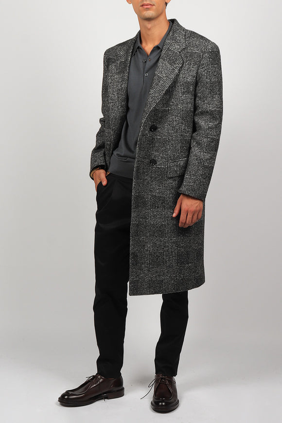  Cappotto Clochard Principe Di Galles Reveres 1949 Uomo Grigio - 1