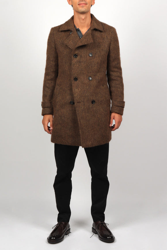  Peacoat Effetto Mohair Reveres 1949 Uomo Beige - 2