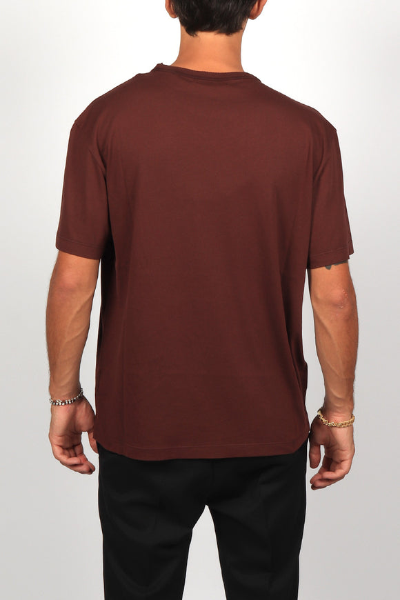  T-shirt Girocollo Grifoni Uomo Rosso - 5