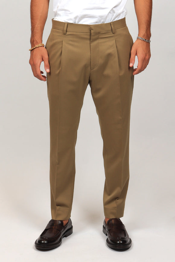  Pantalone Andy In Misto Lana Be Able Uomo Beige - 2