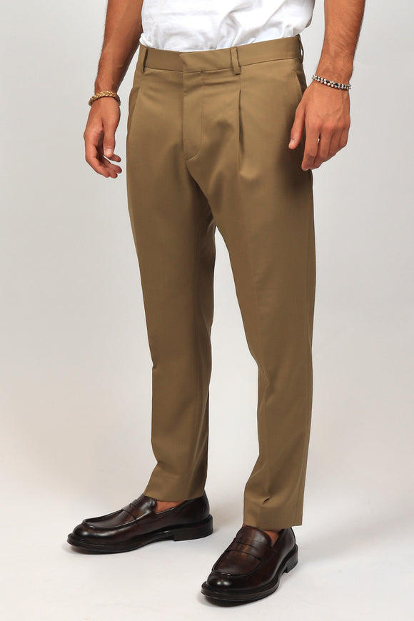  Pantalone Andy In Misto Lana Be Able Uomo Beige - 4