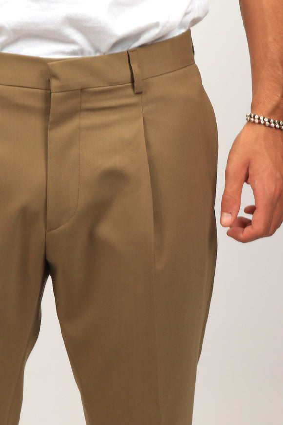  Pantalone Andy In Misto Lana Be Able Uomo Beige - 6