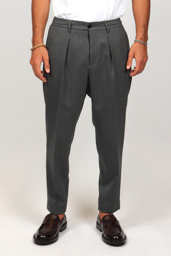  Pantalone Dominique In Lana Be Able Uomo Grigio - 2