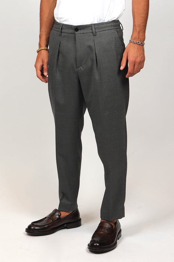  Pantalone Dominique In Lana Be Able Uomo Grigio - 4