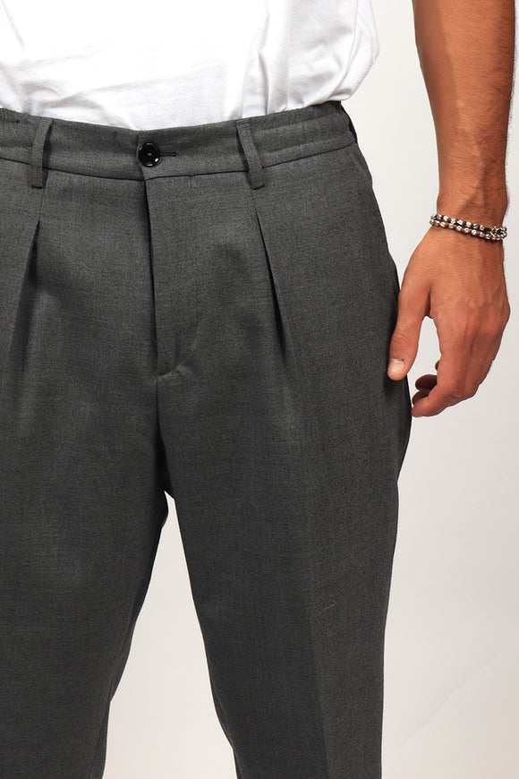  Pantalone Dominique In Lana Be Able Uomo Grigio - 6