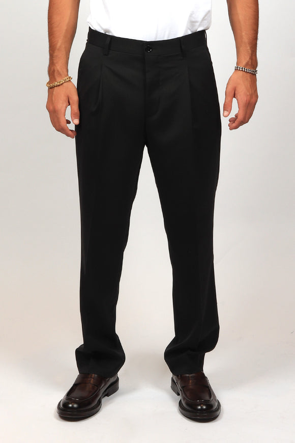  Pantalone Sandy In Lana Be Able Uomo Nero - 2